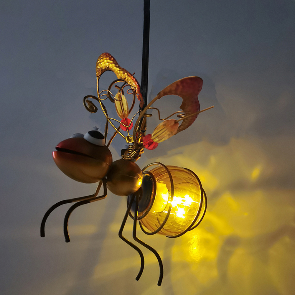 Lighting Bug Decor - Zasilane energią słoneczną wiszące pszczoły lekki