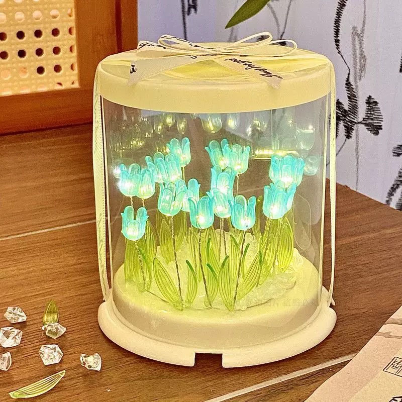 Decor Lighting Table Lamps - DIY Lampka Tulipan Symulacja Kwiatów Morze