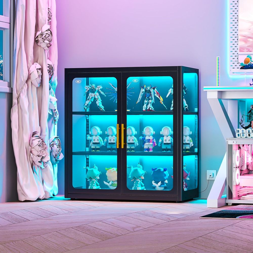 Lighting & Home Decor Studio - Wysoka szklana witryna z drzwiami, 34