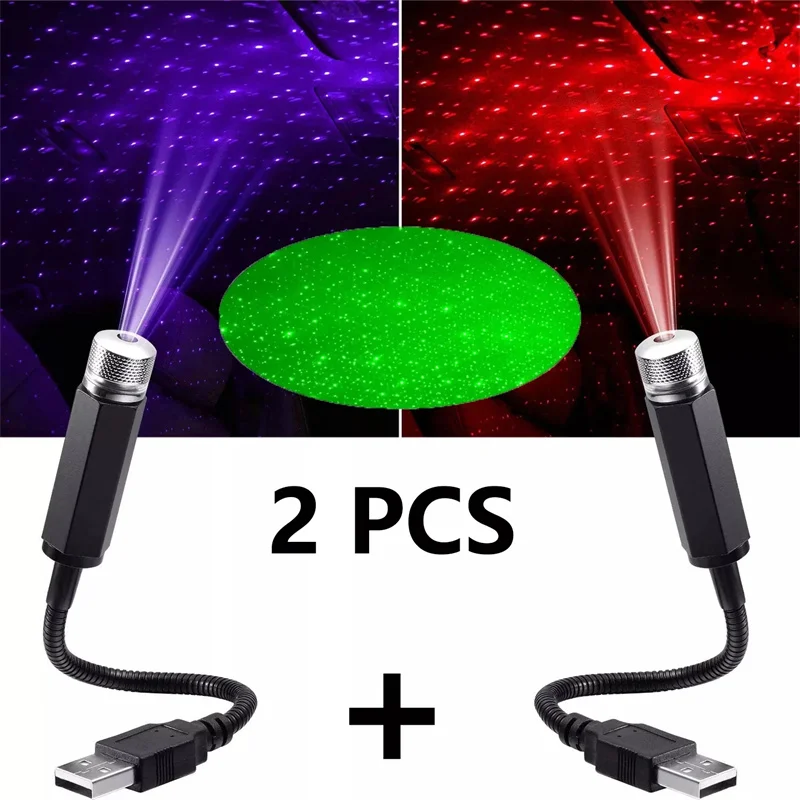 Star Projector Night - Mini Projektor LED Gwiazd do Samochodu,