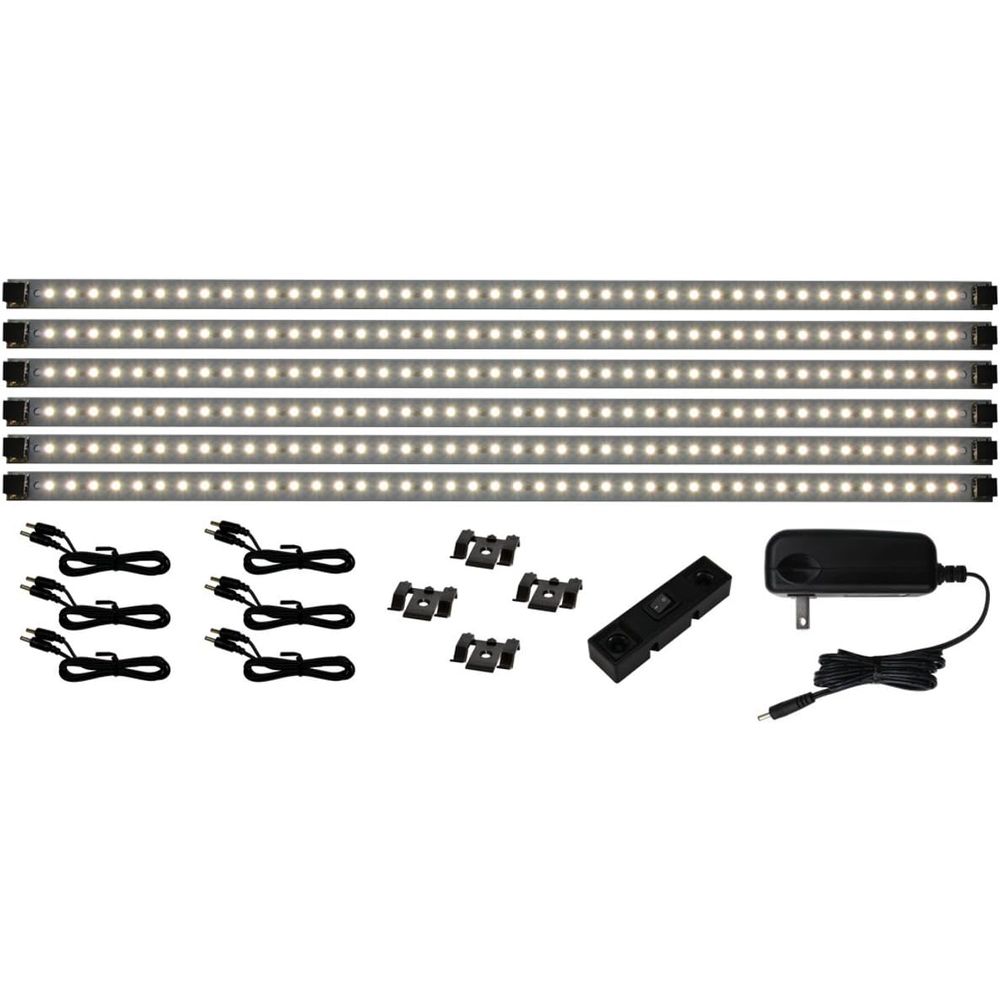 Lighting & Home Decor Studio - Zestaw oświetlenia podszafkowego 42-LED Deluxe, ciepła