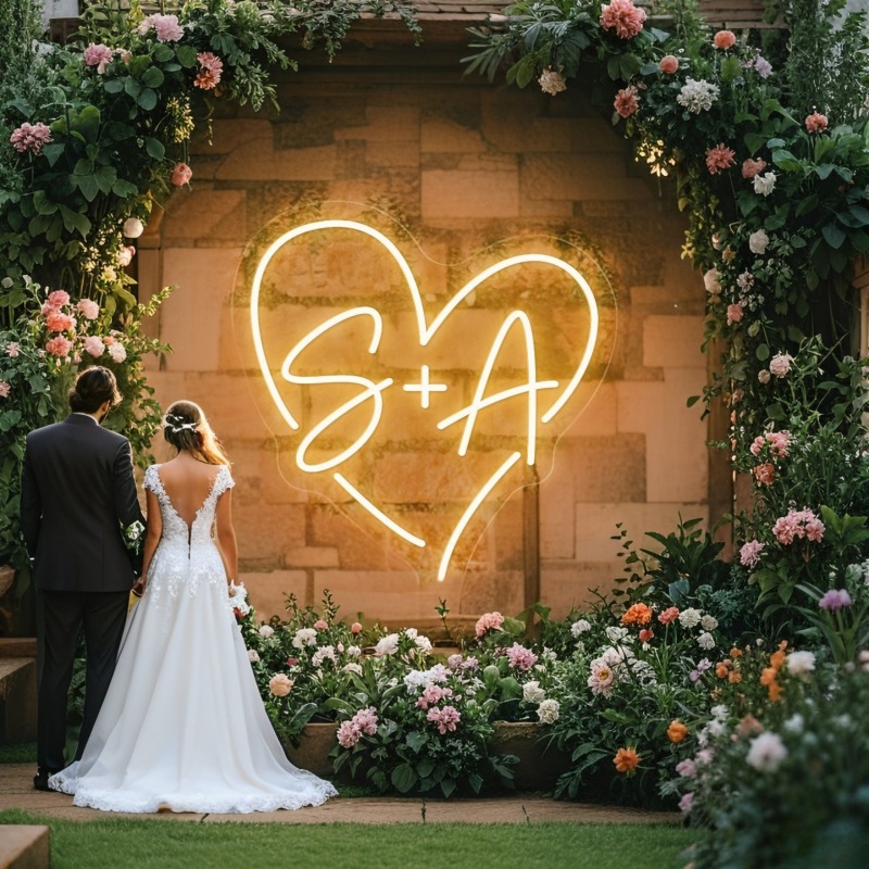 Lighting Decoration Ideas - Neon LED w kształcie serca z