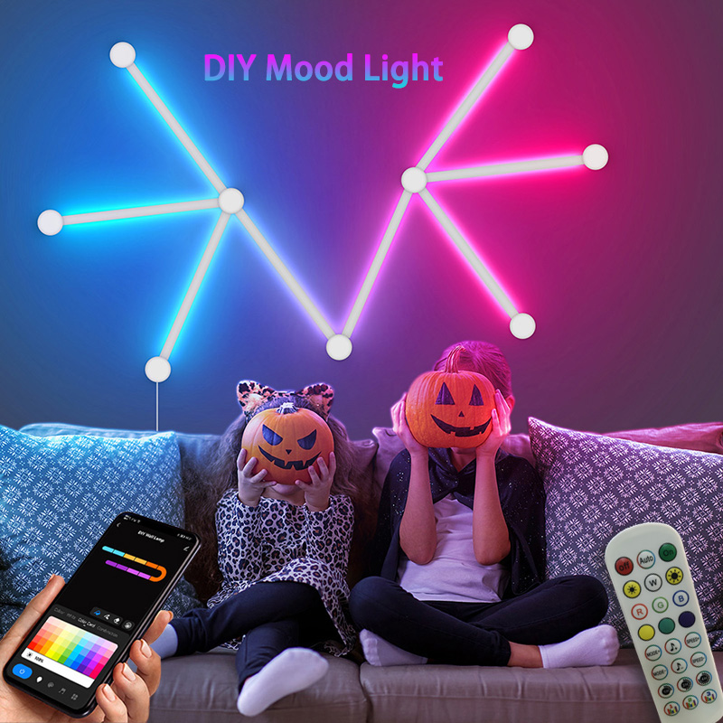 Lighting Decoration Ideas - Inteligentna lampa ścienna RGB, listwa LED