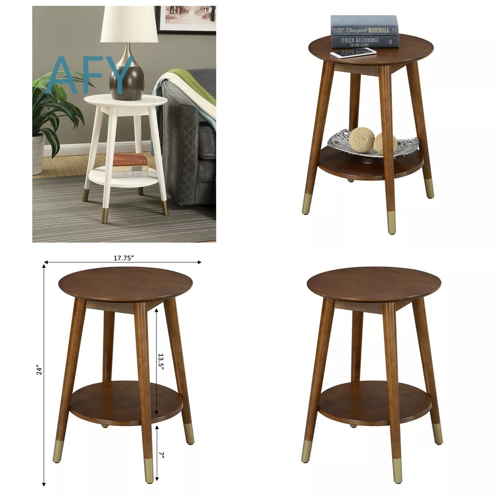 Muji Home Storage - Drewniany stolik boczny z dolnym schowkiem