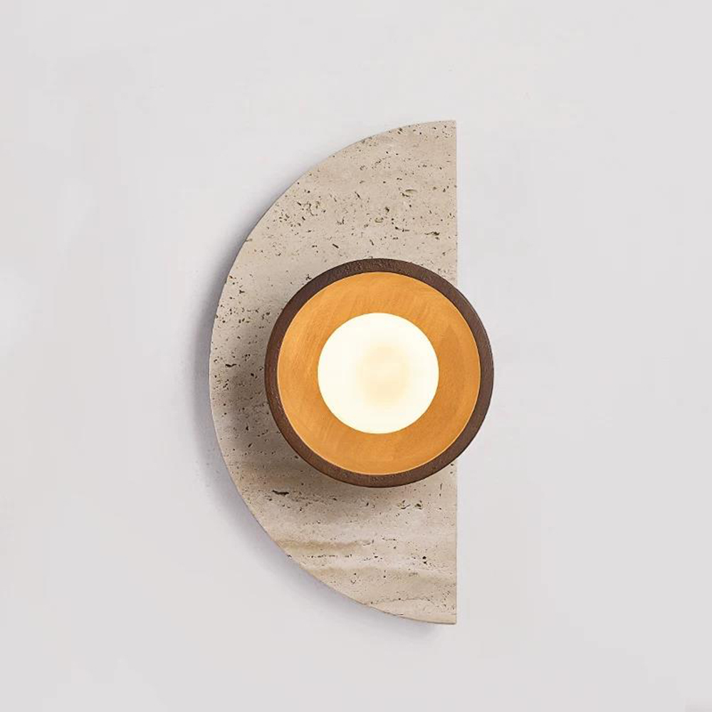 Decor Lighting Cy - Designerska Kreatywna Półokrągła Lampa Ścienna LED