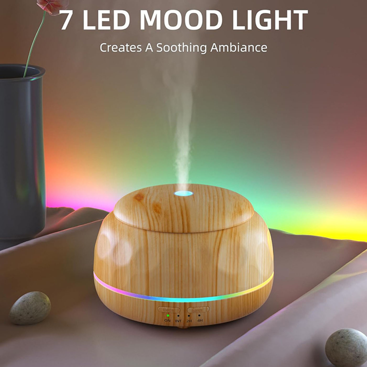 Lighting & Home Decor Studio - Dyfuzor olejków eterycznych Nawilżacz powietrza Aromaterapeutyczna
