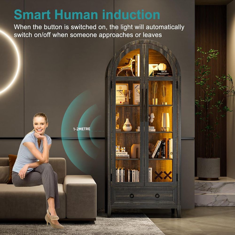 73 Szklana witryna łukowa z 4  – Lighting & Home Decor Studio recenzja i cena