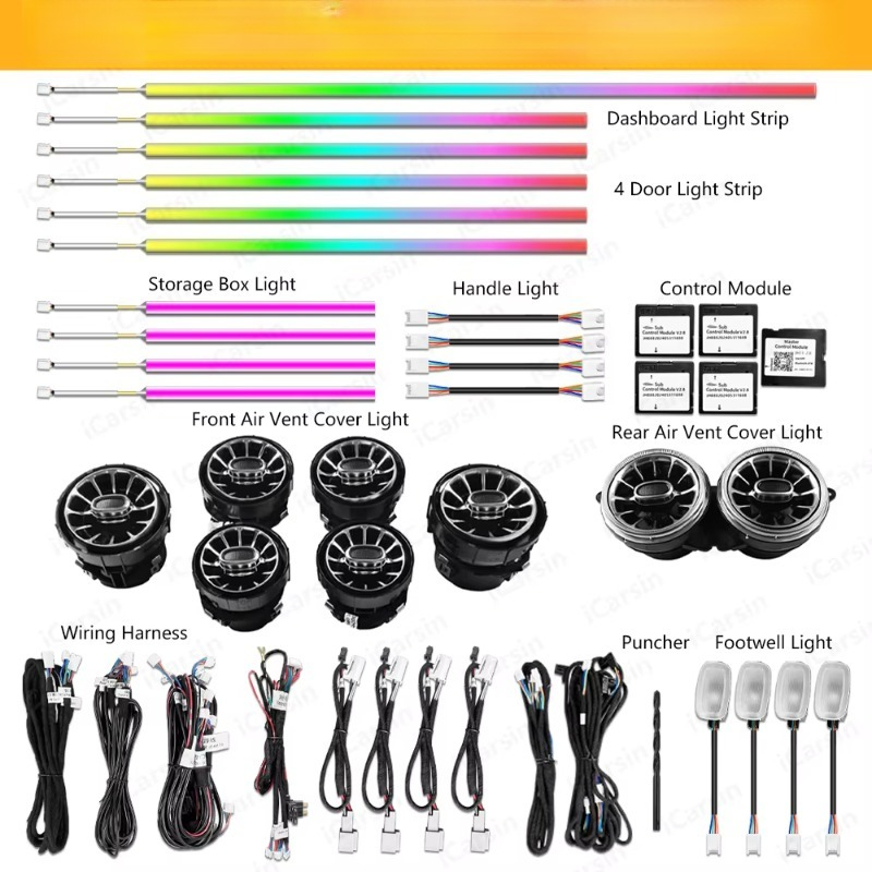 Listwa świetlna W217 W222 Coup – Lighting Interior Decor recenzja i cena