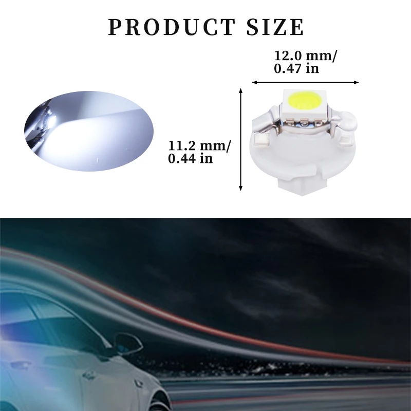 10Pcs 12V 7 Colors B8.4 Brand  – Colour Changing Bulb recenzja i cena