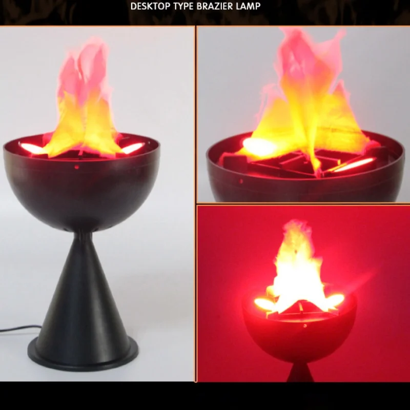 Lampa 3D z efektem płomienia,  – Lighting Decoration Ideas recenzja i cena