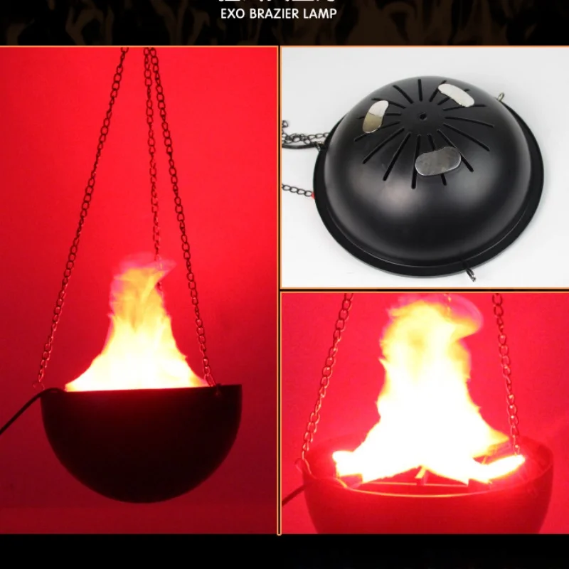 Lampa 3D z efektem płomienia,  – Lighting Decoration Ideas recenzja i cena