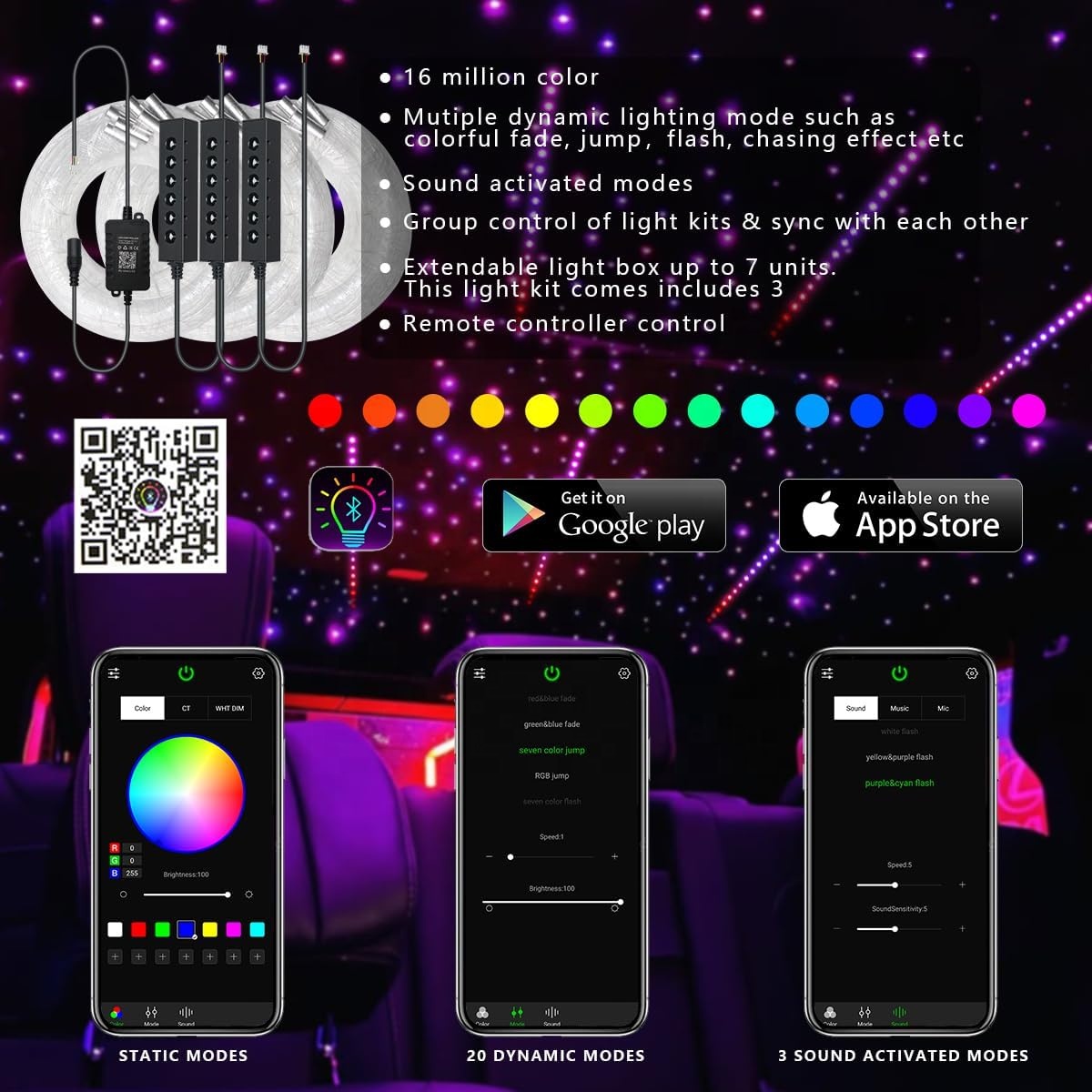 Źródło światła RGB do oświetle – Lighting Interior Decor recenzja i cena