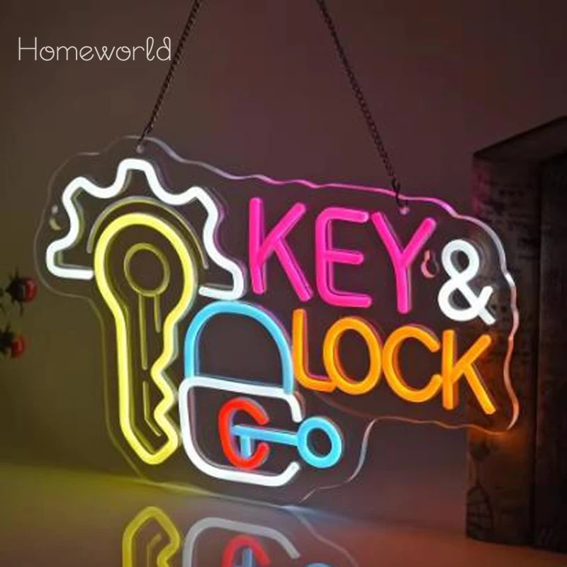 Zamek na klucz Neon wiszący Ne – Lighting Decor Rentals recenzja i cena