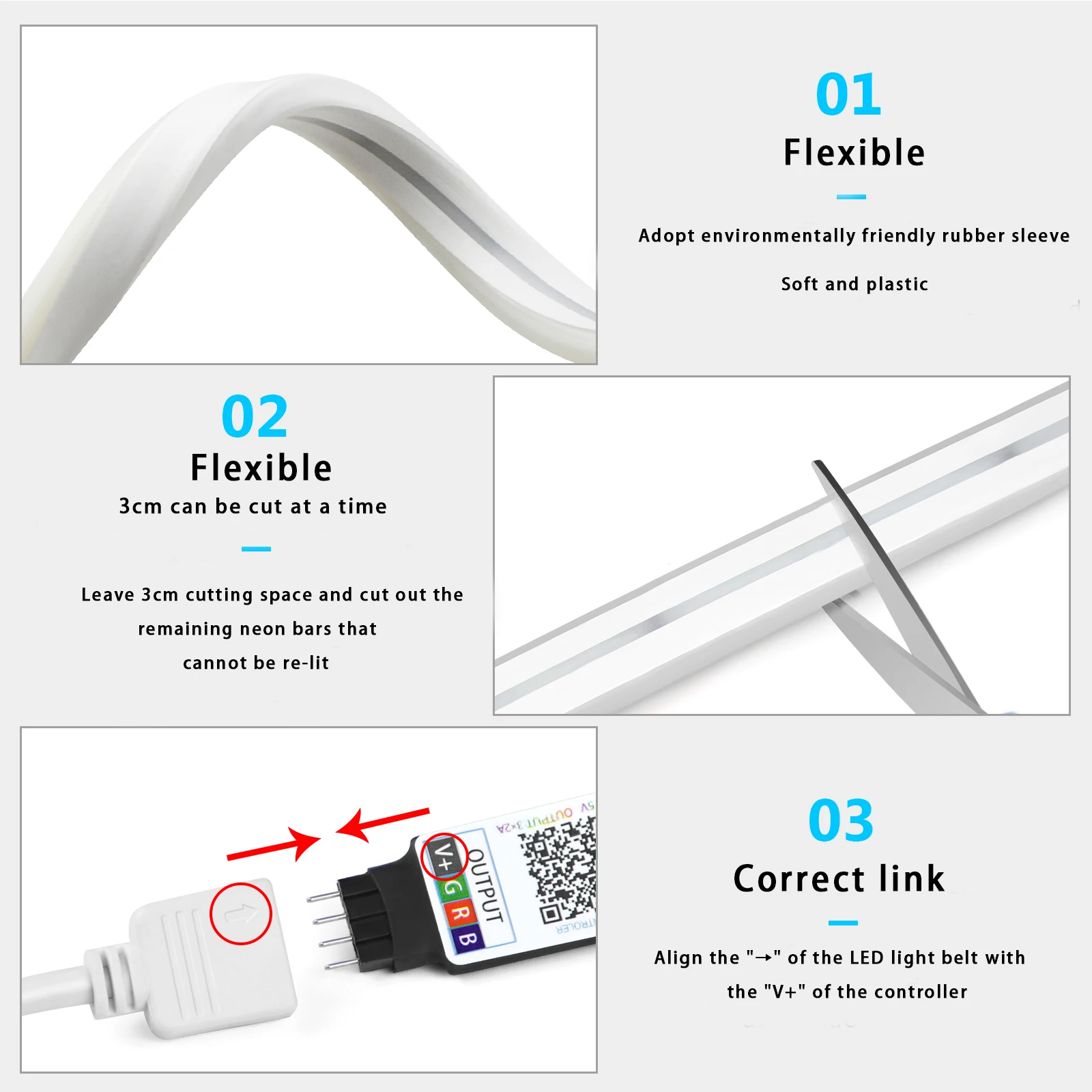 Taśma LED Neon RGB 1-5m, 5V US – Lighting Decoration Ideas recenzja i cena